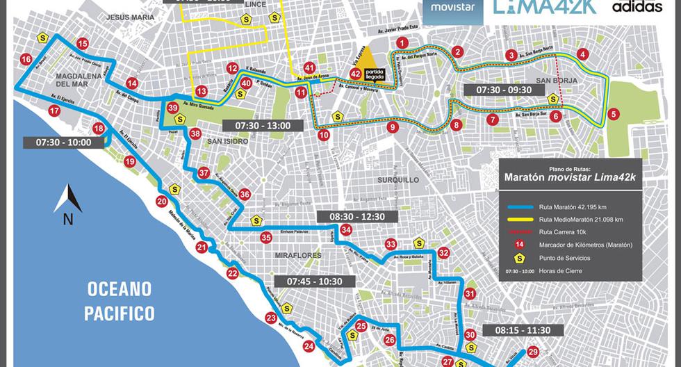Maratón Movistar Lim42k se realizará este domingo 15 de mayo y habrán más de 14.600 participantes | Foto: adidas