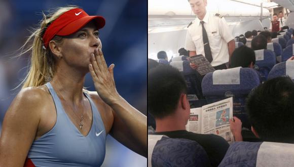 El genial tuit de María Sharapova: "Hey, estoy detrás de ti"