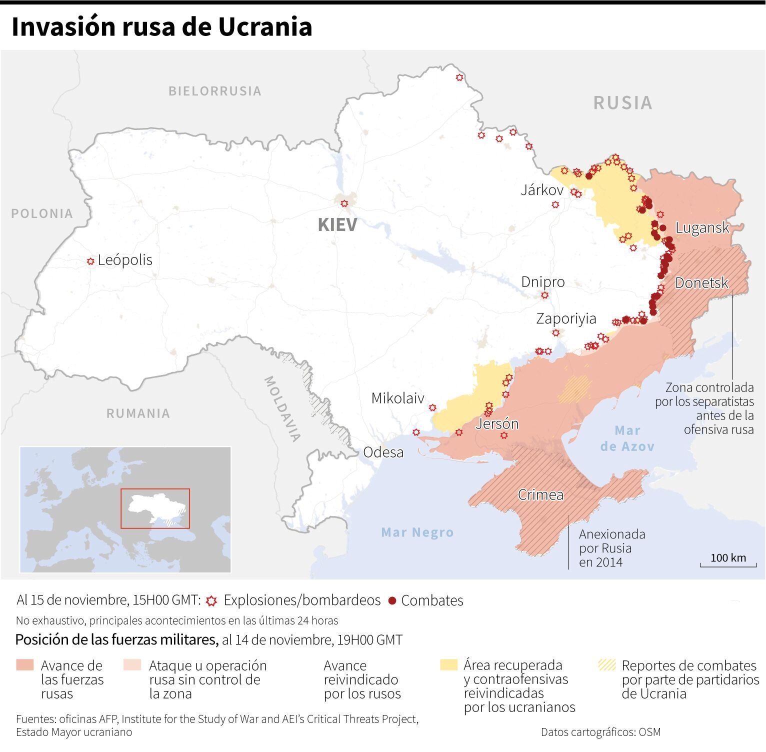 The Russian invasion of Ukraine.  (AFP).