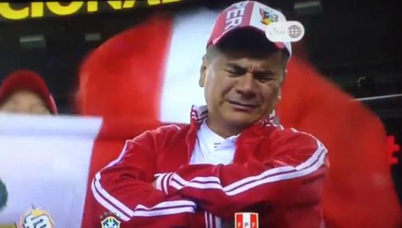 Perú vs. Brasil: hincha se emocionó con triunfo y lloró [VIDEO]