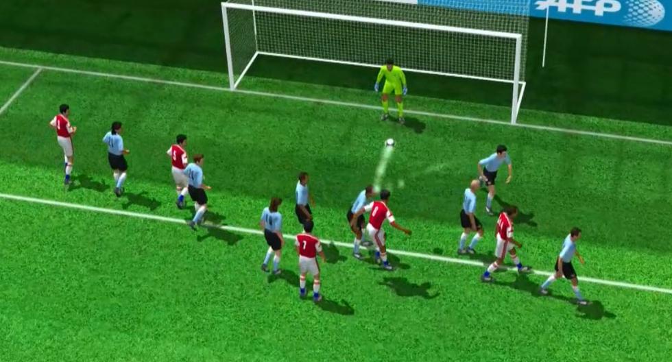 Así fue el gol de Lucas Barrios en 3D. (Foto: AFP)