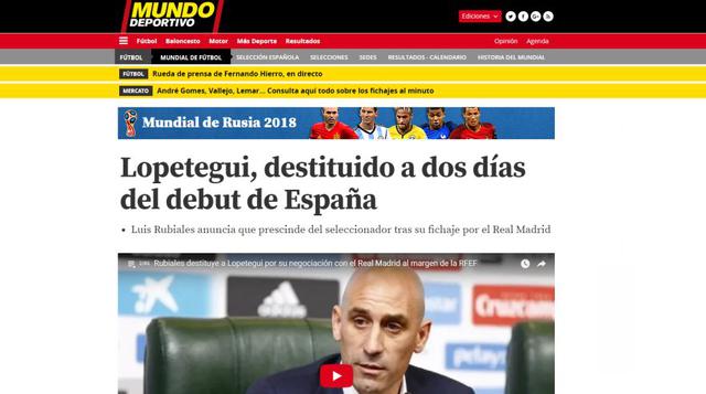 Portada del diario Mundo Deportivo - España. (Foto: captura de pantalla)