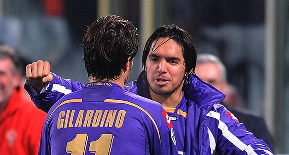 Fiorentina: Juan Vargas da bienvenida a Gilardino. (Foto: Getty Images)