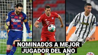 FIFA: Lionel Messi, Cristiano Ronaldo y Lewandowski, los finalistas del premio ‘The Best’ 2020