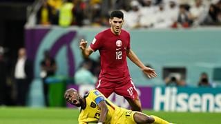 Ecuador vs. Qatar: la dura entrada contra Enner Valencia en el partido inaugural del Mundial | VIDEO