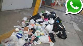 Vía WhatsApp: malestar en Chiclayo por acumulación de basura