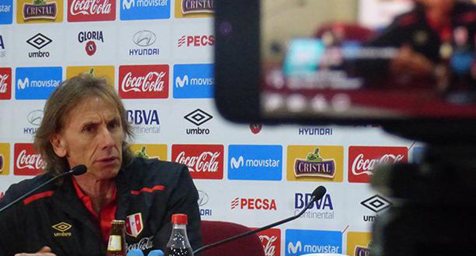Ricardo Gareca habló este martes en conferencia de prensa tras la victoria ante Escocia. (Video: CMD | Foto: Peru.com)