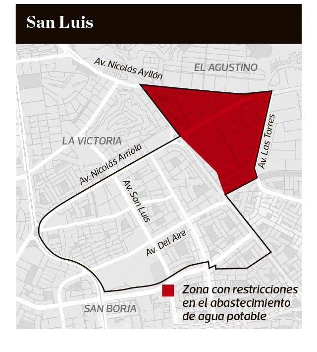 Corte de agua en San Luis