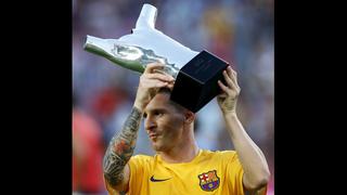 Lionel Messi lució en Camp Nou premio a mejor jugador de UEFA