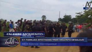 Desalojan a la fuerza a más de 50 familias de Cerro Verde