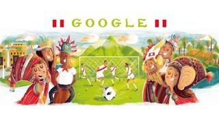 Google apoya a Perú en su partido contra Francia en Mundial de fútbol con un doodle