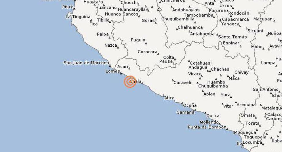 El sismo ocurrió en la provincia de Caravelí. (Fuente: Cortesía del IGP)