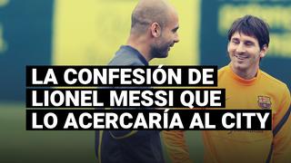 La confesión de Lionel Messi a Guardiola que lo acercaría al Manchester City