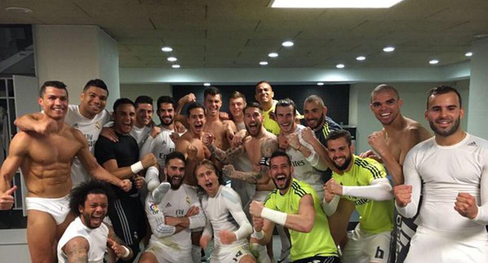 Cristiano Ronaldo celebra junto a sus compañeros en el triunfo contra FC Barcelona | Foto: Real Madrid