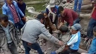 Amazonas: hombre se salvó de milagro: fue rescatado con vida tras derrumbe por terremoto | VIDEO