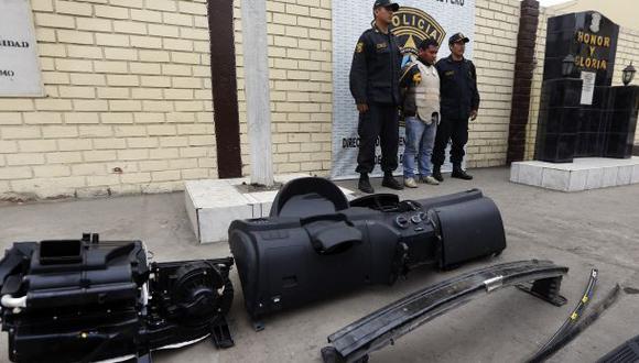 San Miguel: capturan a delincuentes que robaban autopartes