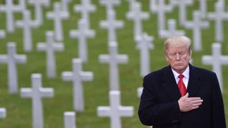 Trump homenajea a los "valientes" soldados de EE.UU. que murieron en la Gran Guerra | FOTOS