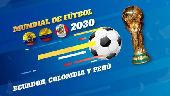 Perú, Ecuador y Colombia podrían organizar el Mundial 2030. (Foto: @Lenin)
