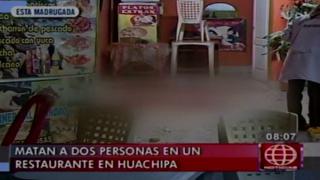 Balacera en Huachipa: 2 hombres son acribillados en restaurante