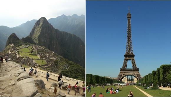 Machu Picchu y la Torre Eiffel, símbolos nacionales de ambos países (Foto: El Comercio)