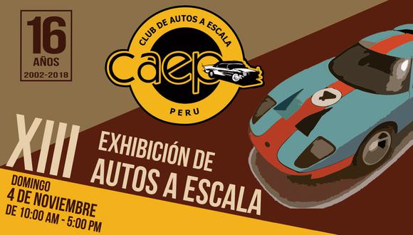 La XIII edición de este evento se realizará en la galería del Parque de la Amistad en Surco este 4 de noviembre.