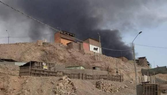 Un total de nueve unidades arribaron hasta la zona de Jicamarca para controlar el fuego. (Foto: @COENPeru)