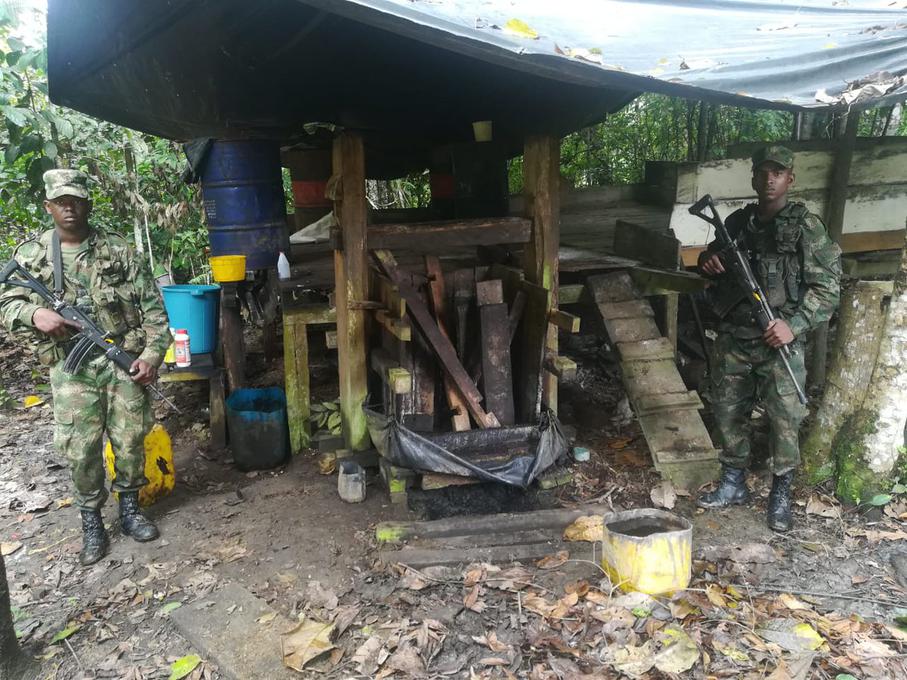 El Gobierno Colombiano realiza trabajos de erradicación de cultivos ilícitos en Puerto Asís.