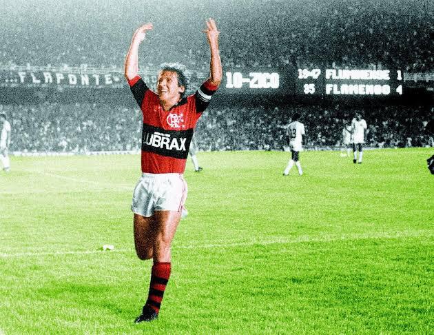 Zico es uno de los máximos ídolos de la historia de Flamengo. (Foto. AP)