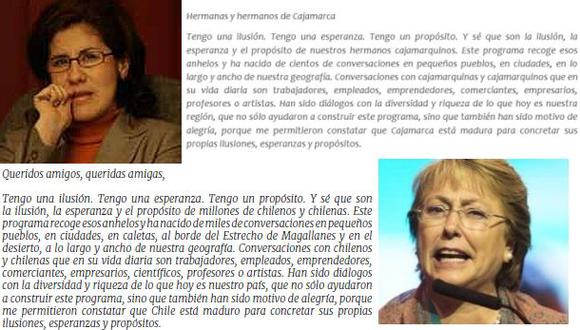Ex congresista copió plan de gobierno de Michelle Bachelet