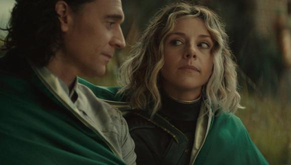 Loki (Tom Hiddleston) y Sylvie (Sophia Di Martino) en una escena fundamental de la serie. Foto: Disney+/ Marvel Studios.