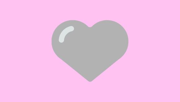 ¿Sabes realmente lo que significa el corazón gris en WhatsApp? Te lo explicamos. (Foto: Emojipedia)