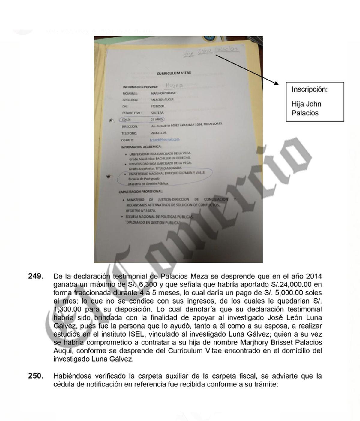 Detalles del documento fiscal