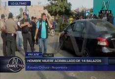 Callao: matan de 16 balazos a presunto integrante de banda criminal