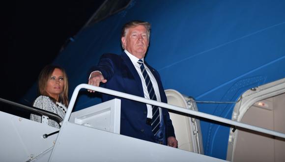 Los efectos de la guerra comercial entre Estados Unidos y China es una de las preocupaciones del G7. En la foto, el presidente Donald Trump y la primera dama Melania Trump, abordan el Air Force One. (Foto: AFP)