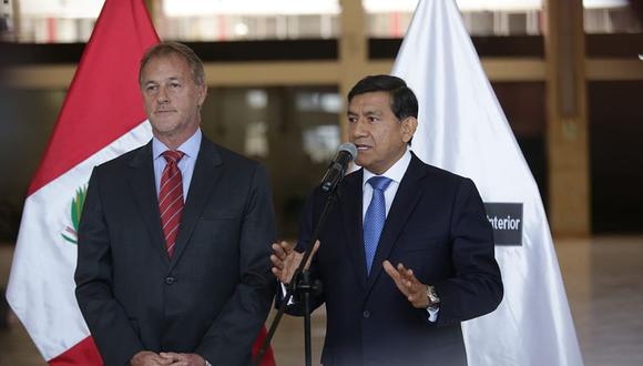 El ministro del Interior, Carlos Morán, sostuvo que acudirá al Congreso cuando sea necesario. (Foto: Anthony Niño de Guzmán / GEC)