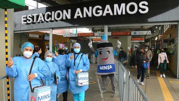 Habilitan puntos de vacunación en seis estaciones del Metro de Lima. (Foto: Gob.pe)