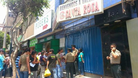 Gamarra: trabajador de limpieza murió aplastado por ascensor de galería
