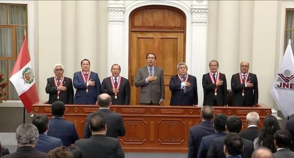 El presidente Martín Vizcarra participó en la ceremonia de entrega de credenciales a los electos gobernadores regionales. (Foto: Difusión)