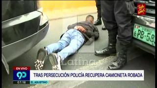 El Agustino: PNP capturó a sujeto que robó camioneta tras persecución en la vía Evitamiento | VIDEO