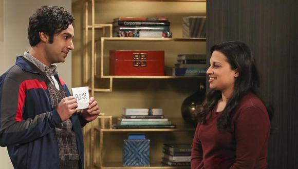 "The Big Bang Theory". Rajesh y su prometida, Anu, quienes representan uno de los mayores cambios en la temporada final de la serie. Foto: Difusión.