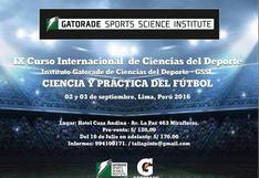 Expositores internacionales presentes en Curso Internacional de Ciencias del Deporte Gatorade 