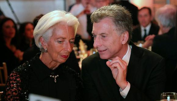 Christine Lagarde, directora del FMI y Mauricio Macri, presidente de Argentina. (Foto: Reuters)