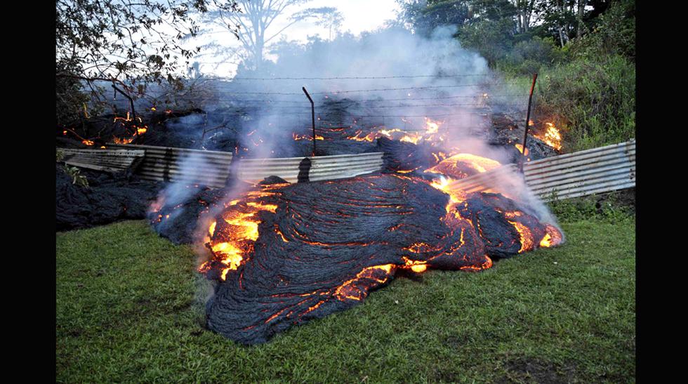 El río de lava incandescente que amenaza a Hawái - 1