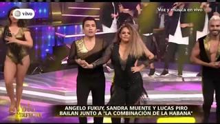 “El dúo perfecto”: Sandra Muente y Angelo Fukuy deslumbraron en la pista de baile junto a  “La combinación de la Habana”