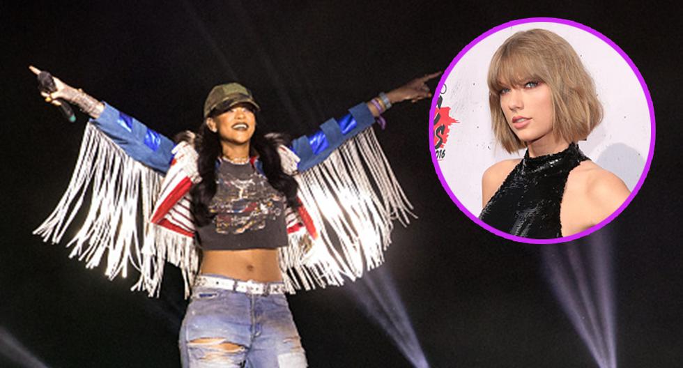 Taylor Swift quedó impactada con el concierto de Rihanna y Calvin Harris. (Foto: Getty Images)