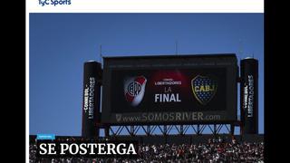 River vs. Boca: reacción de los medios sobre la postergación de la final de la Libertadores