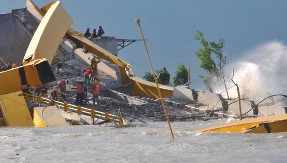 Los impactantes videos de los principales tsunamis en el mundo desde 2004. En la foto, el tsunami de septiembre de 2018 en Indonesia. Foto: archivo de AFP