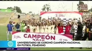 Universitario alza título en el fútbol femenino