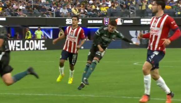 Gol de Jonathan Pérez para el 2-0 de Galaxy vs. Chivas. (Captura: Leagues Cup)