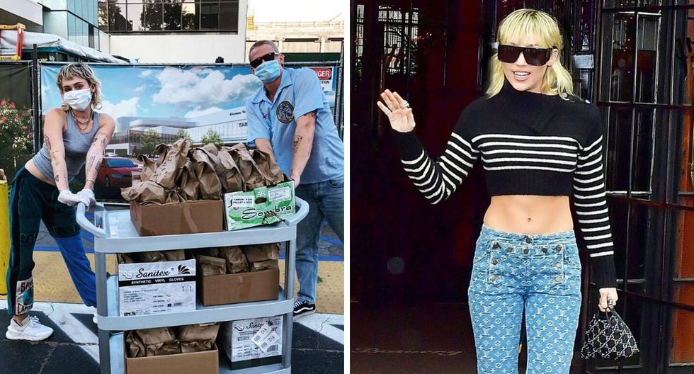 Miley Cyrus y Cody Simpson decidieron sorprender al equipo médico que lucha contra el coronavirus en su localidad. (@mileycyrus / @codysimpson).